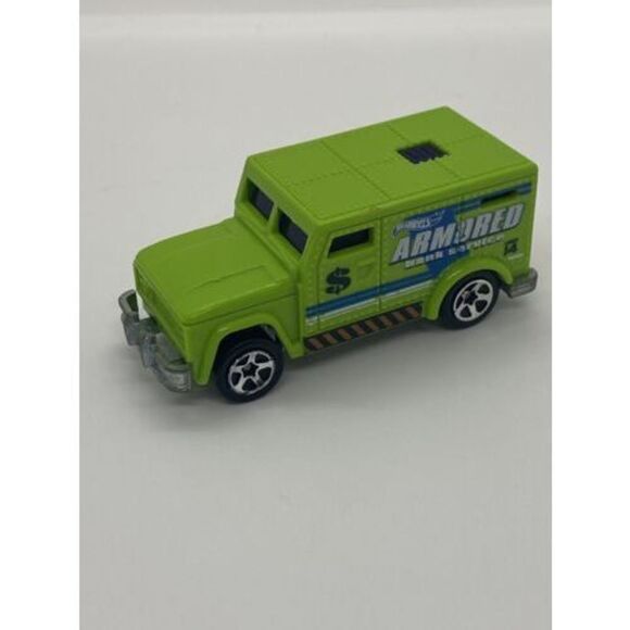 Rare 1996 Hot Wheels Armored Bank Service Transport / Green / Great Condition - Picture 1 of 5